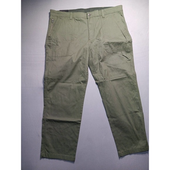 Weatherproof Men's 5 Pocket Trail Utility Pant Size 40W X 32L Green - Picture 1 of 8